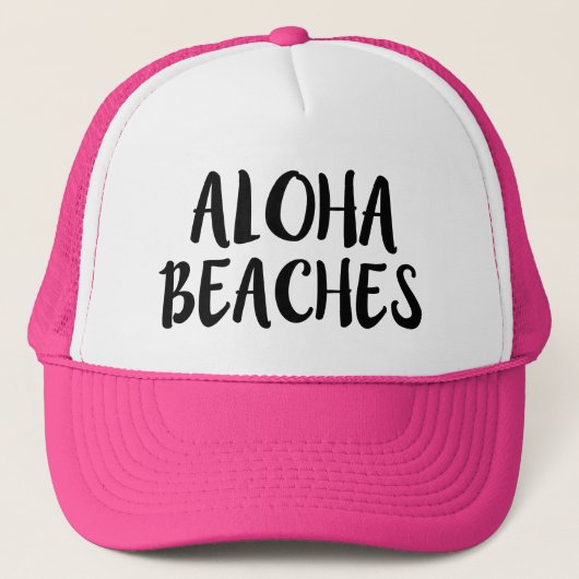 Aloha Beaches grappig pet (Voorkant)