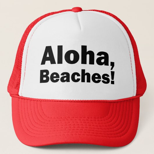 Aloha Beaches grappige vrachtwagen Trucker Pet (Voorkant)