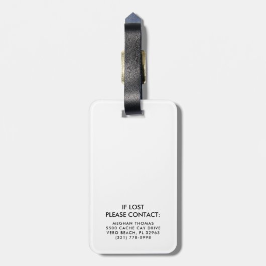 Aloha Beaches Hawaii Beach Summer Bagagelabel (Achterkant verticaal)