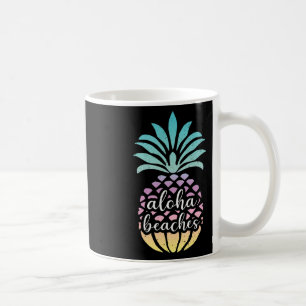 Aloha Beaches Hawaii Hawaiian Pineapple Cute Beach Koffiemok