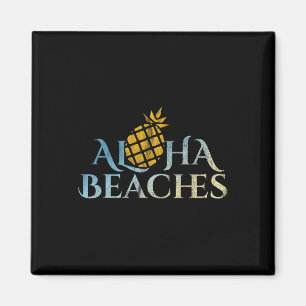 Aloha Beaches Hawaii Surfen Ananas Party Sun S Magneet