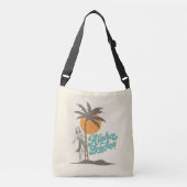 Aloha Beaches Hula Girl Hawaii Hawaiian Retro Crossbody Tas (Voorkant)
