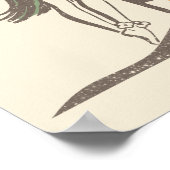 Aloha Beaches Hula Girl Hawaii Hawaiian Retro Poster (Hoek)