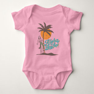 Aloha Beaches Hula Girl Hawaii Hawaiian Retro Romper