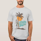 Aloha Beaches Hula Girl Hawaii Hawaiian Retro T-shirt (Voorkant)