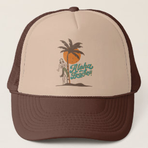 Aloha Beaches Hula Girl Hawaii Hawaiian Retro Trucker Pet
