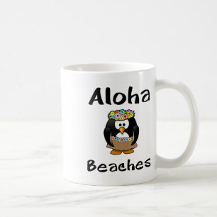 Aloha Beaches Penguin Hula Dance Grappig T-shirt Koffiemok