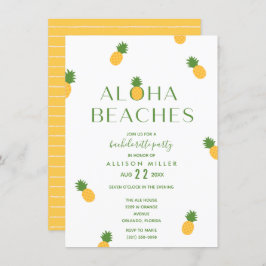 Aloha beaches Pineapple Bachelorette Party Kaart