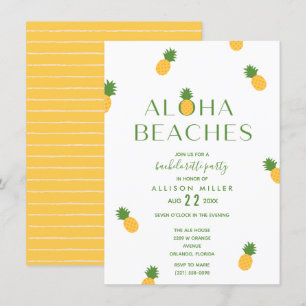 Aloha beaches Pineapple Bachelorette Party Kaart
