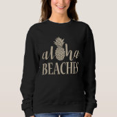 Aloha Beaches Pineapple Bachelorette Party Summer Trui (Voorkant)
