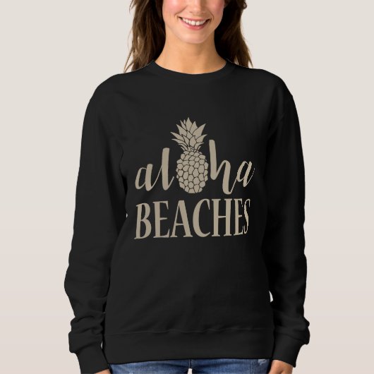 Aloha Beaches Pineapple Bachelorette Party Summer Trui (Voorkant)