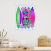 Aloha Beaches Pineapple Poster (Keuken)