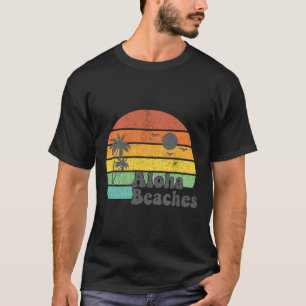 Aloha Beaches Retro Beach Vacation Summer Quote Wo T-shirt