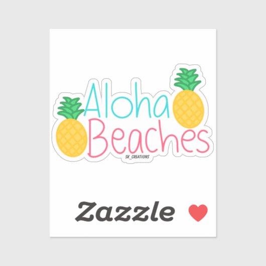 Aloha Beaches Sticker (Vel)