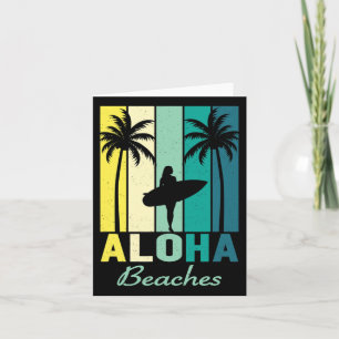 Aloha Beaches Surfer Girl Hawaii  Hawaiian Kaart