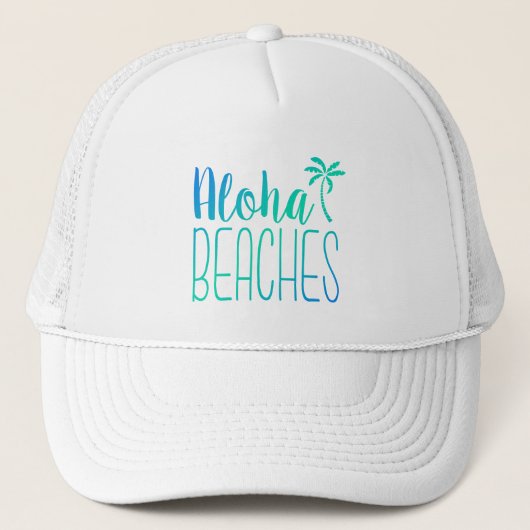 Aloha Beaches | Turquoise Trucker Hat Pet (Voorkant)
