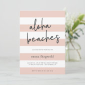 Aloha Beaches | Uitnodiging Weekend Getaway (Staand voorkant)