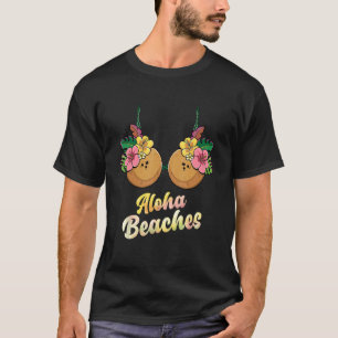 Aloha Beaches Zomer Kokosnoot & Bloem Beha Dames T-shirt