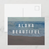 Aloha Beachtiful Strand Dag Postkaart (Voorkant / Achterkant)