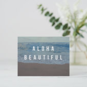 Aloha Beachtiful Strand Dag Postkaart (Staand voorkant)