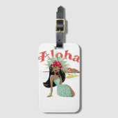 Aloha Beauful Bagagelabel (Voorkant (verticaal))