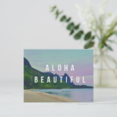 Aloha Beautiful, Haena Hawaï postkaart (Staand voorkant)