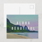 Aloha Beautiful, Haena Hawaï postkaart (Voorkant / Achterkant)