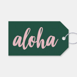 Aloha Bedankt Cadeaulabel