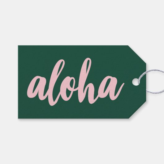 Aloha Bedankt Cadeaulabel (Voorkant (Horizontaal))