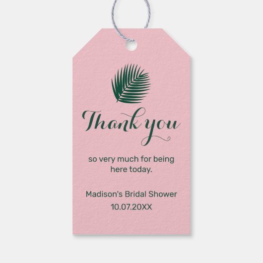 Aloha Bedankt Cadeaulabel (Achterkant)