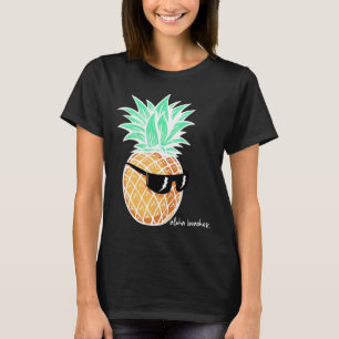 Aloha bezoekt ananas Summer Beach Tropisch Vaca T-shirt