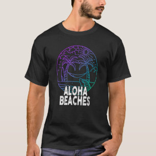 Aloha bezoekt Tropisch Hawaiian Summer Island Vaca T-shirt