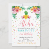 Aloha Birthday Uitnodiging (Voorkant)