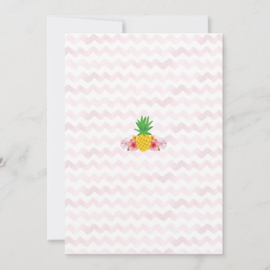 Aloha Birthday Uitnodiging (Achterkant)