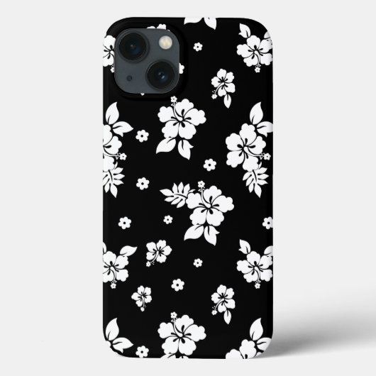 Aloha Black Classic Hawaiian Seamless Pattern Case-Mate iPhone Case (Achterkant)