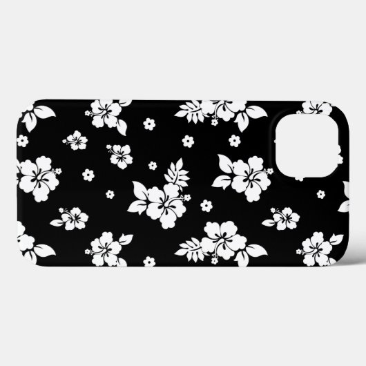 Aloha Black Classic Hawaiian Seamless Pattern Case-Mate iPhone Case (Achterkant (horizontaal))