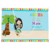 Aloha Black Hair Girl Hartelijk dank Groot Cadeauzakje (Achterkant)