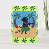 Aloha Black Labrador Kaart (Voorkant)