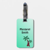 Aloha Black Labrador Painting Bagagelabel (Achterkant verticaal)