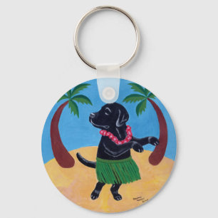 Aloha Black Labrador Sleutelhanger