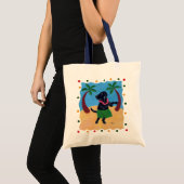 Aloha Black Labrador stippen Tote Bag (Voorkant (product))