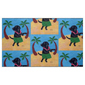 Aloha Black Labrador Stof (Fat Quarter)