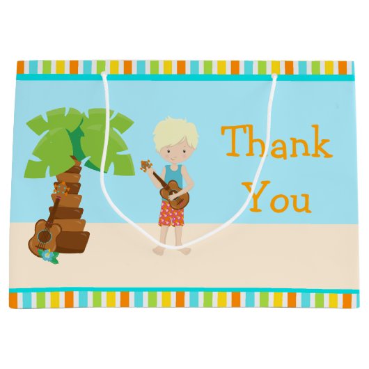 Aloha Blonde Boy Bedankt Groot Cadeauzakje (Voorkant)