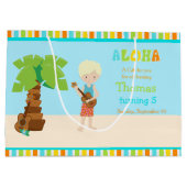 Aloha Blonde Boy Bedankt Groot Cadeauzakje (Achterkant)