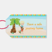 Aloha Blonde Hair Boy Cadeaulabel (Achterkant Horizontaal)