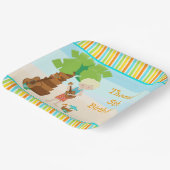 Aloha Blonde Hair Boy Party Papieren Bordje (Gebogen)