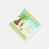 Aloha Blonde Hair Boy Party Servet (Hoek)