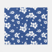 Aloha Blue Classic Hawaiian Seamless Pattern Fleece Deken (Voorkant (Horizontaal))