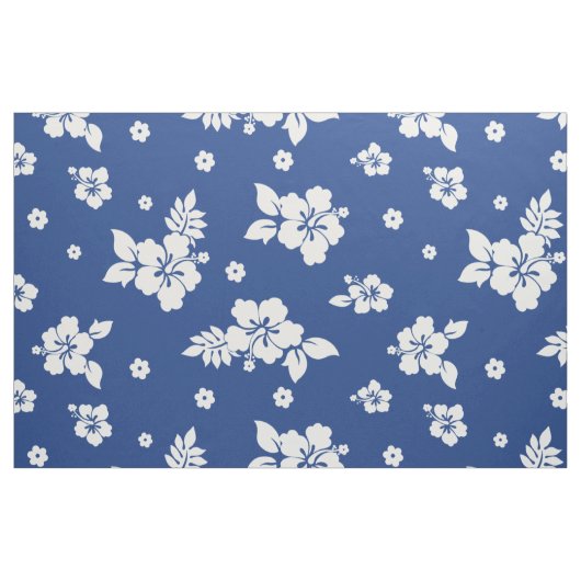 Aloha Blue Classic Hawaiian Seamless Pattern Stof (Fat Quarter)