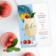 Aloha Blue Pineapple Cocktail Zomer Verjaardag